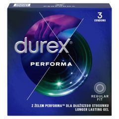 Durex Performa, prezerwatywy ze środkiem nawilżającym, 3 szt.