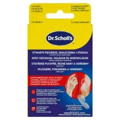 Dr.Scholl's, plastry na otwarte pęcherze, skaleczenia, otarcia, 6szt.