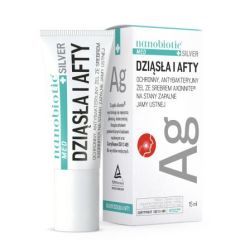 Nanobiotic Med Plus Silver dziasla i afty, zel, 15 ml