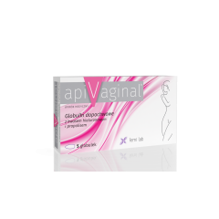Apivaginal, globulki dopochwowe z kwasem hialuronowym i propolisem, 5 szt.