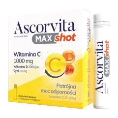 Ascorvita MAX shot, płyn doustny, 25 ml, 10 szt