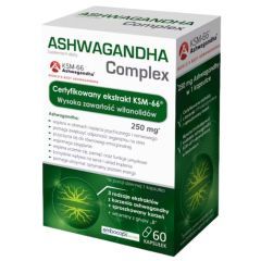 Ashwagandha Complex, kaps.twarde, 60 szt