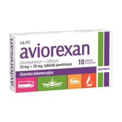 Aviorexan, 50 mg + 50 mg, tabl.powl., 10 szt