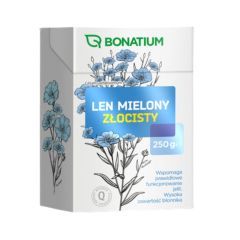 Bonatium Len Mielony Złocisty, zioła do zaparzania, 250 g