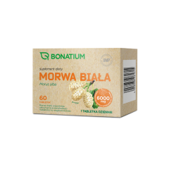 Bonatium Morwa Biała, tabletki, 60 szt.