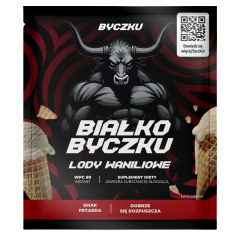 Białko Byczku lody waniliowe, saszetka 30g