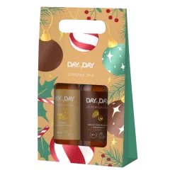 DAYbyDAY Zestaw Balsam Imbir i pomarańcza, Żel Masło kakaowe i Awokado, 2x400 ml