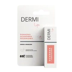 DERMI Lips pomadka ochronna rdzeniowa, kokos i awokado, 4,4g