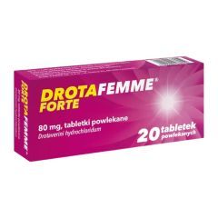 Drotafemme Forte, 80 mg, tabletki powlekane, 20 sztuk