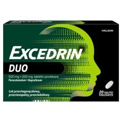 Excedrin Duo, 200 mg + 500 mg, tabl.powl., 20 szt