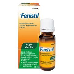 Fenistil, 1 mg/ml, krople doustne,(i.r&oacute;w),AllPh,Bułg,20ml