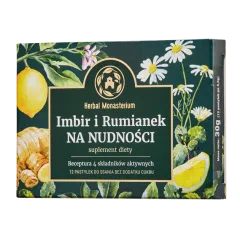 Imbir i Rumianek na nudnosci, pastyl.do ssania, 12szt