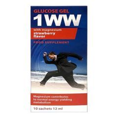 Glukoza plynna 1WW z magnezem, sm.truskawkowy, 10sasz.