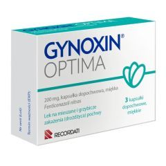 Gynoxin Optima, 200 mg, kapsułki dopochwowe (i.r&oacute;w),Fran,3szt