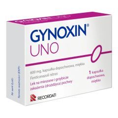 Gynoxin Uno, 600 mg,kaps.dopochw.miękk,(i.rów)MDZ,Rumun,1szt