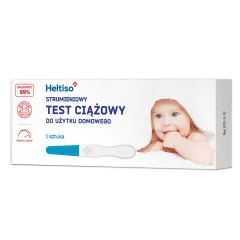 HELTISO Test ciążowy strumieniowy do użytku domowego, 1 szt.