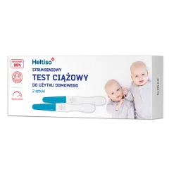 HELTISO Test ciążowy strumieniowy do użytku domowego, 2szt.