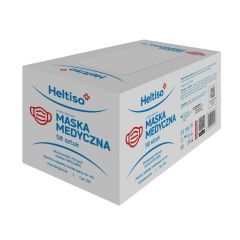 HELTISO, maska medyczna ochronna 3- warstwowa TYP IIR 50 szt