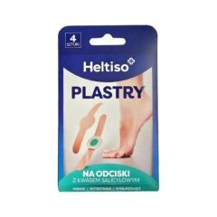 Heltiso, plastry na odciski z kwasem salicylowym, 4 szt.