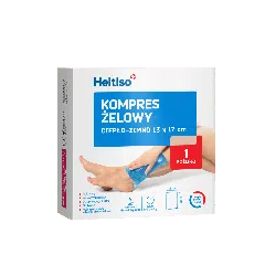 Heltiso kompres żelowy ciepło-zimno, 13cm x 17cm, 1 sztuka