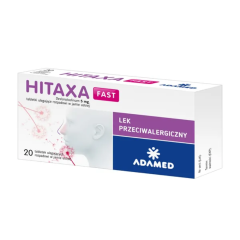 Hitaxa Fast, 5 mg, tabl.uleg.rozp.w j.ustn., 20 szt