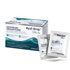 Hyal-Drop Clean, chust., okulistyczne, 20 sasz.