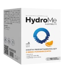 HydroMe Elektrolity doustny produkt nawadniający o smaku pomarańczowym, 10 saszetek   
