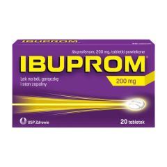 Ibuprom, 200 mg, tabl.powl.,20 szt