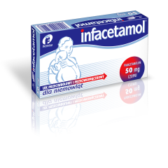 Paracetamol Farmina, 50 mg, czopki dla niemowląt, 10 szt.