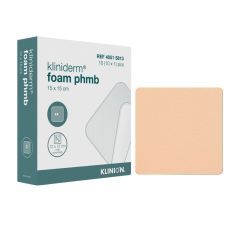 Kliniderm Foam PHMB, opatrunek, 10 cm x 10 cm, 1 szt. (z opakowania 10 szt.)