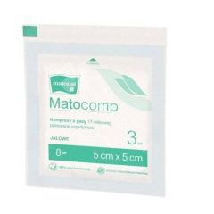 Kompr.gaz.jal.Matocomp,17nit, 5x5cm,12w, 3 szt