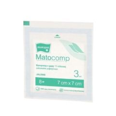 Kompr.gaz.jal.Matocomp,17nit, 7x7cm, 8w, 3 szt