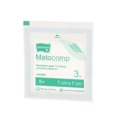 Kompr.gaz.jal.Matocomp,17nit, 7x7cm, 8w, 3 szt