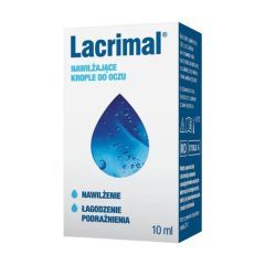 Lacrimal, krople do oczu, nawilżające,10 ml