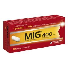 MIG, 400 mg, tabletki powlekane, 20 szt.