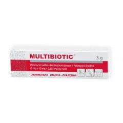 Multibiotic, (5 mg + 10 mg + 0,833 mg)/g, maść, 3 g