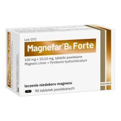 Magnefar B6 Forte, tabl.powl., 90 szt