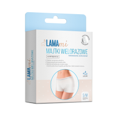 LAMAmi majtki wielorazowe, poporodowe, siateczkowe S/M, 2 sztuki