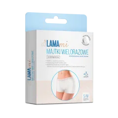 LAMAmi majtki wielorazowe, poporodowe, siateczkowe S/M, 2 sztuki