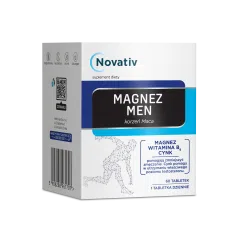 Novativ Magnez Men (Korzeń Maca), tabletki, 60 sztuk