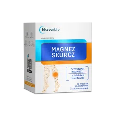 Novativ Magnez Skurcz, tabletki dojelitowe, 50 sztuk
