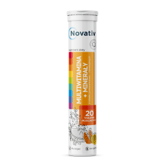 Novativ Multiwitamina + minerały, tabletki musujące, 20 sztuk