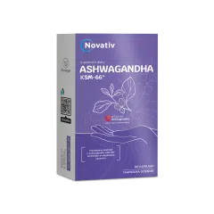 Novativ Ashwagandha KSM-66, kapsułki, 60 sztuk