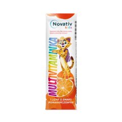 Novativ Kids Lizaki Multivitaminka, lizaki o smaku pomarańczowym, 30 sztuk