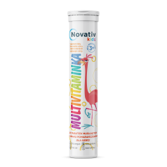 Novativ Kids Multivitaminka dla dzieci, tabletki musujące, 20 sztuk