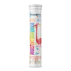 Novativ Kids Multivitaminka dla dzieci, tabletki musujące, 20 sztuk