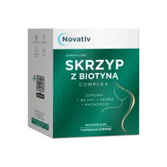 Novativ Skrzyp z biotyną complex, kapsułki, 60 sztuk