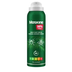 Moskine MAX spray na komary, kleszcze, meszki (30%DEET), 200ml