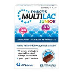 Multilac Junior, czekoladki, 20 szt