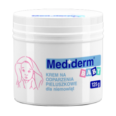 Mediderm Baby, krem na odparzenia pieluszkowe dla niemowląt, 125g